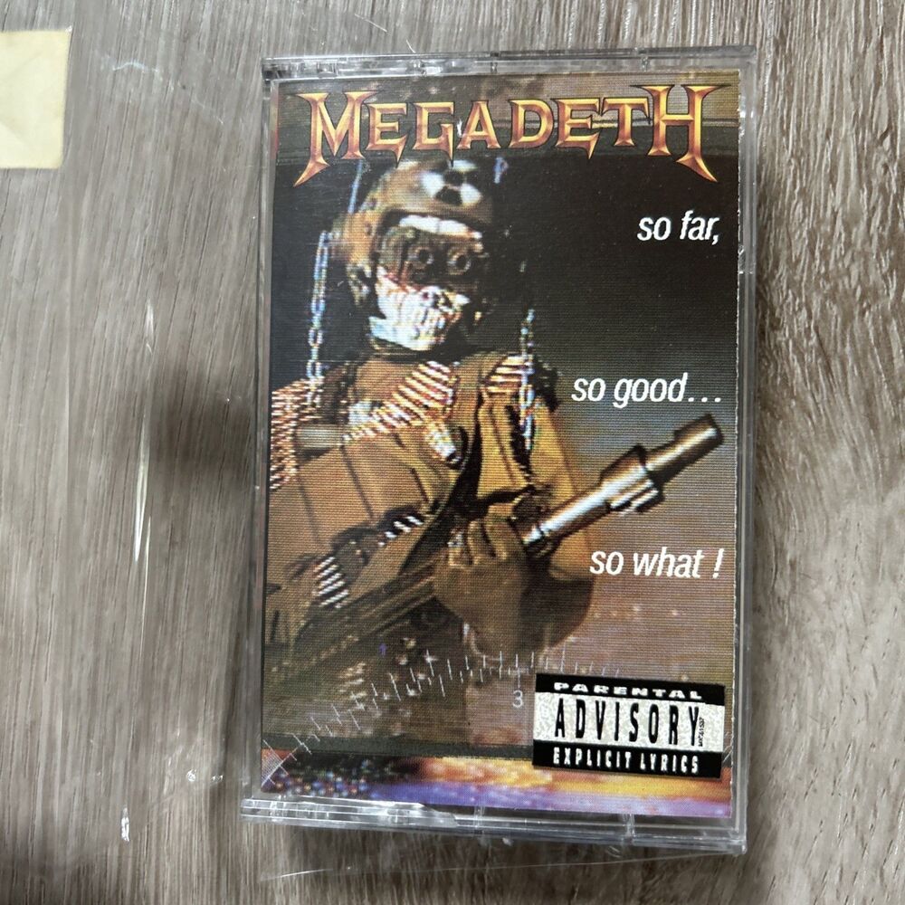 Megadeth So Far So Good So What Cassette Tape 1988 US Capitol XDR C4-48148 Metal